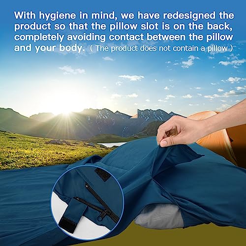 JAICOM Sleeping Bag Liner, Travel Sheets & Adult Sleep Sack, Ultralight and Portable Summer Sleeping Bag - Ideal for Backp...