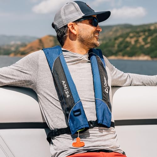Onyx A/M-24 Automatic/Manual Inflatable Life Jacket, U.S. Coast Guard Approved, Low Profile, Compact Design, Manual Conver...