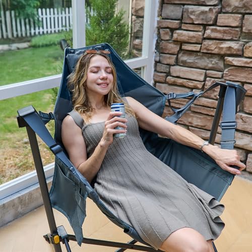 TIMBER RIDGE Hammock Camping Chair with Adjustable Backrest, Heavy Duty Folding Hammock Chair Supports 300lbs, Portable Ha...
