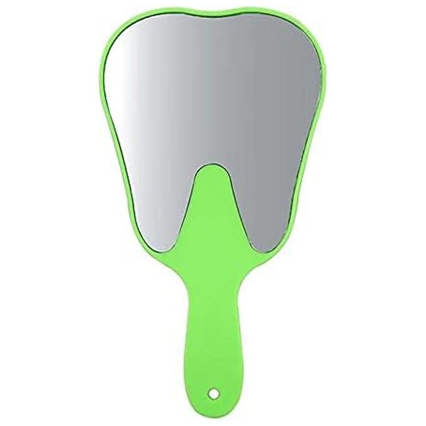 wdcfxy Dental Hand Mirror Set, 7 Pieces, Rainbow Colors, Tooth-Shaped Design