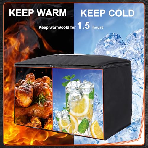 Himal Outdoors Insulated Food Delivery Bag XXXL-23Wx15Hx14D inches Premium Insulated Grocery Bag for HOT/COLD Food Deliver...