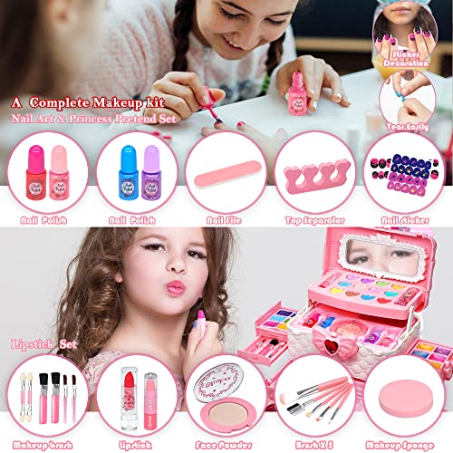Kids Makeup Sets for Girls - Kids Makeup Sets for Girls 3-4,Play Make Up Kit,Maquillaje para Niñas, Best Toys for Little G...