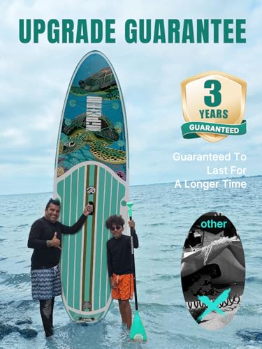 Niphean Inflatable Stand Up Paddle Board with Stabiltrac Fin Design and SUP Accessories & Niphean Dog Pool Ramp(Full-Cover...