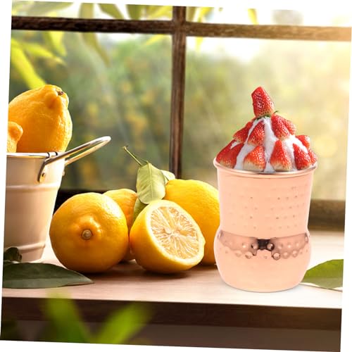 Cabilock Stainless Steel Cocktail Cup Retro Drinkware for Beer Unique Design for Bar Supplies and Parties Portable Water M...