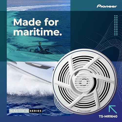 Pioneer Mobile TS-MR1640 6.5-Inch 2-Way Marine Speakers, gold, One Size