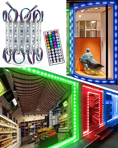 Pomelotree LED Storefront Lights for Business Waterproof Decorative Light for Advertising Letter Signs 4 Set 5050 SMD Wind...