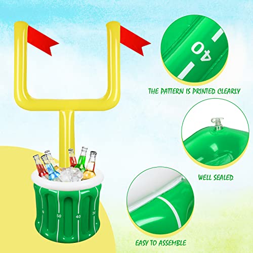 Zhanmai Large Football Inflatable Drink Cooler Inflatable Serving Bar Food Container Drink Holder for football Party Suppl...