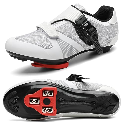 Unisex Cycling Shoes for Men Women Compatible with Peloton Bike Shoes with Delta Cleats for Road Biking Indoor Outdoor Pedal