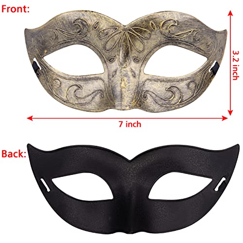 FEQO 64 Pieces Masquerade Masks Vintage Antique Mask Venetian Mask for Women Men