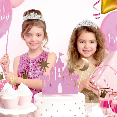 Silver Crown, Princess Tiara With Crystal, Queen Headband With Comb for Women and Girls