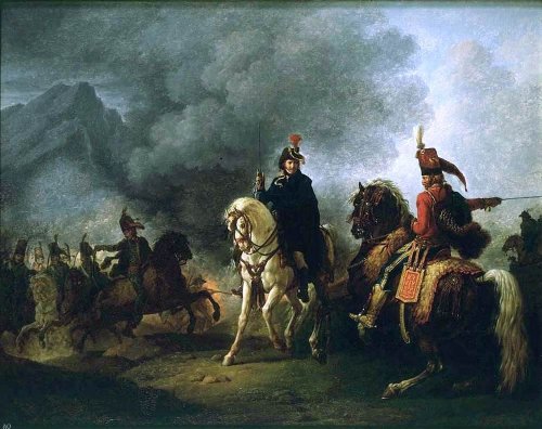 Art Oyster Carle Vernet A General with his Aide de Camp - 16" x 20" Premium Canvas Print