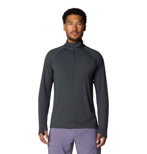 Mountain Hardwear Men's Crater Lake 1/2 Zip, Dark Storm