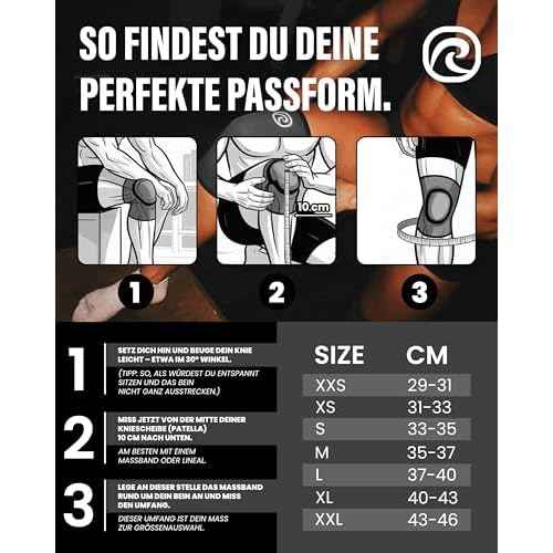 Rehband 5mm Knee Sleeves for Functional Training, Cross-Training & Powerlifting, Weightlifting Knee Support made of Neoprene, Unisex, Colour:Carbon/Black - 1 Pair, Size:Medium