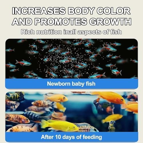 Brine Shrimp Eggs Fish Food - Sea Monkey Eggs 90% Hatch Rate Aquatic Foods for Freshwater & Saltwater Fish, Shrimp, Fry (0.7oz)