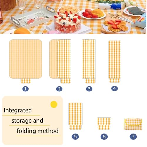 EIYNIY Large Picnic Blanket Waterproof and Sand Proof -59x39 inch Large Outdoor Beach Mat, Portable Foldable Blanket, Suit...
