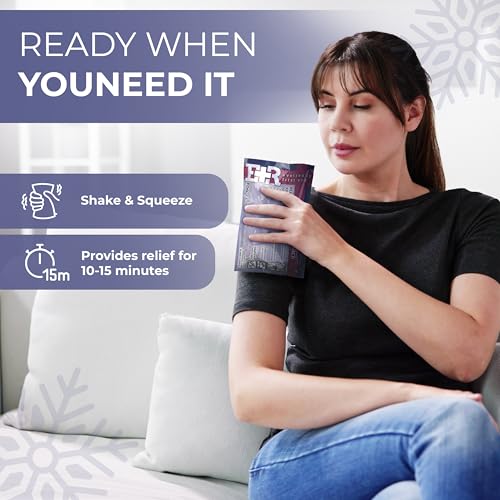 Disposable Cold Compress Therapy Instant Ice Pack for Injuries – Fast-Acting Cold Therapy – 4.5" x 7" – Pallet of 50 Cases...