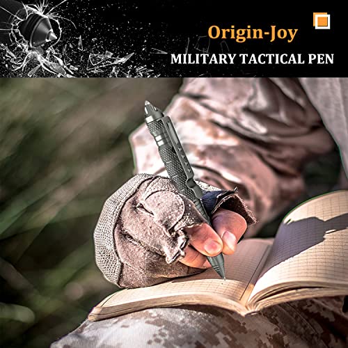Origin-Joy 2 Pack Tungsten Steel Military Tactical Pen Set, Multifunctional EDC Self Defense Pen With 8 Ballpoint Refills...