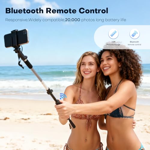 EpochCreate Trekking Pole as Selfie Stick-Hiking Sticks for All Terrain for Women&Men with Detachable Phone & GoPro Mount,...