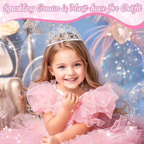Civlory Princess Crown Tiaras for Women Stellar Costume Girls Wicth Merch Hat Accessories for Halloween Party Favors Dress...