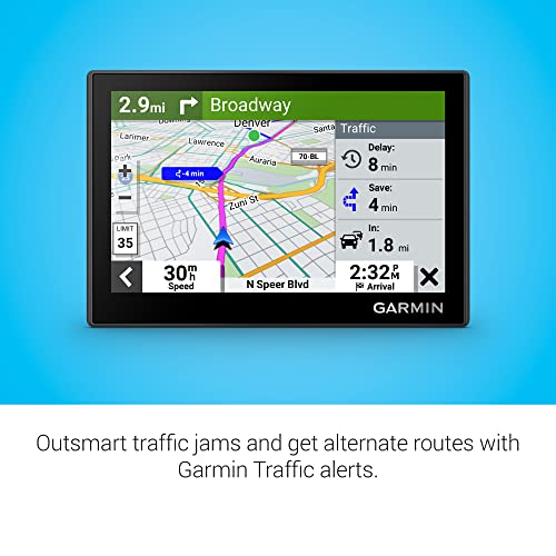 Garmin Drive™ 53 with Traffic, GPS Navigator, High-Resolution Touchscreen, Simple On-Screen Menus and Easy-to-See Map, Dri...