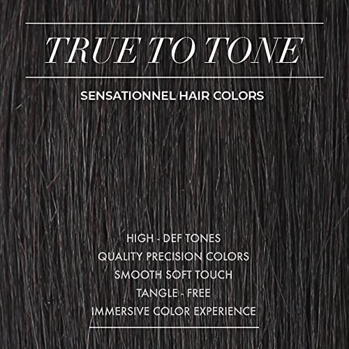 Sensationnel What Lace 13X6 Wigs - Mariella 26 Inch Human Hair Blend Lacefrontal Glueless Synthetic With Natural Density Preplucked Hairline (1B OFFBLACK)