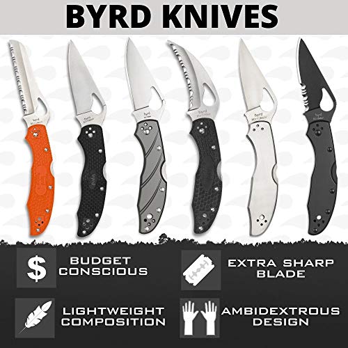 Spyderco Harrier 2 Folding Pocket Knife with 3.3" 8Cr13MoV Steel Blade and G-10 Handle - EDC Knife for Men and Women, Perf...