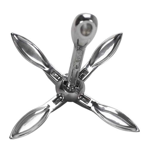 Extreme Max 3006.6672 BoatTector Stainless Steel Folding/Grapnel Anchor - 1.5 lbs. (Pack of 2)