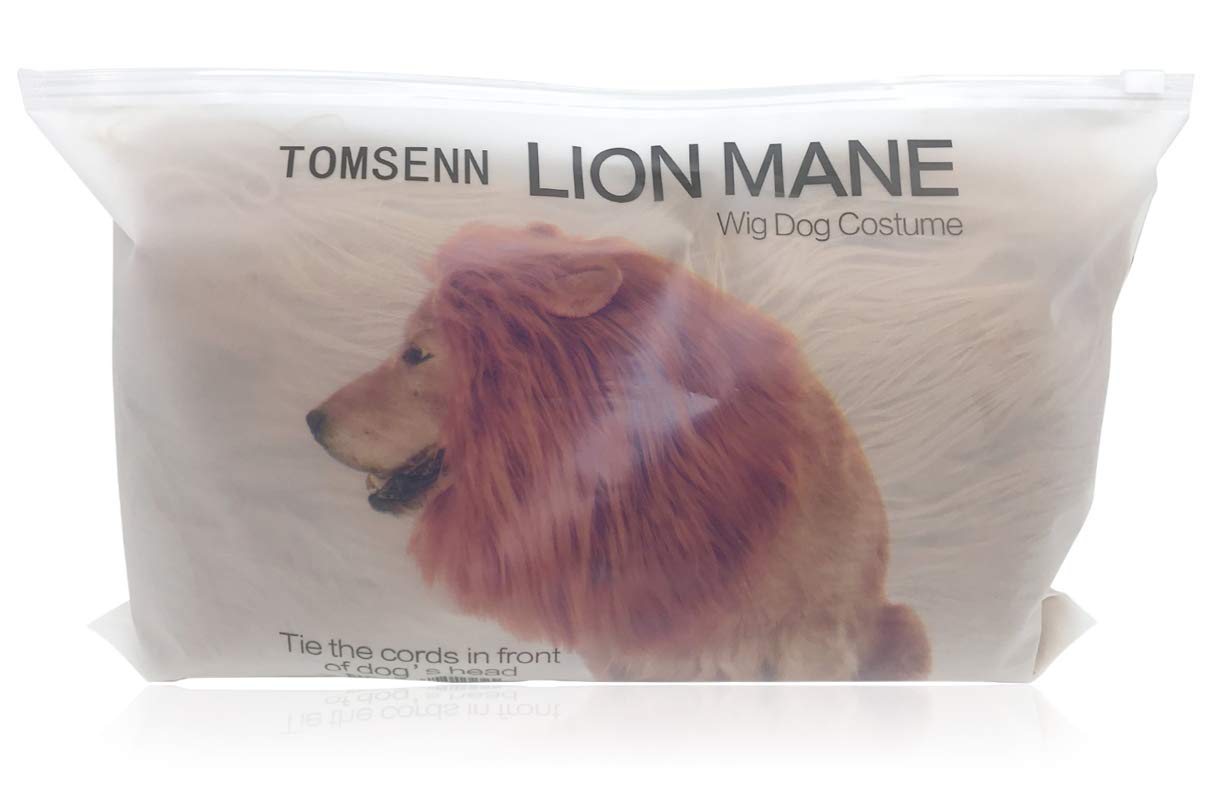 TOMSENN® Realistic & Funny Lion Mane for Dog Complementary Lion Mane for Dog Costumes for Medium to Large Sized Dogs Costumes for Animals