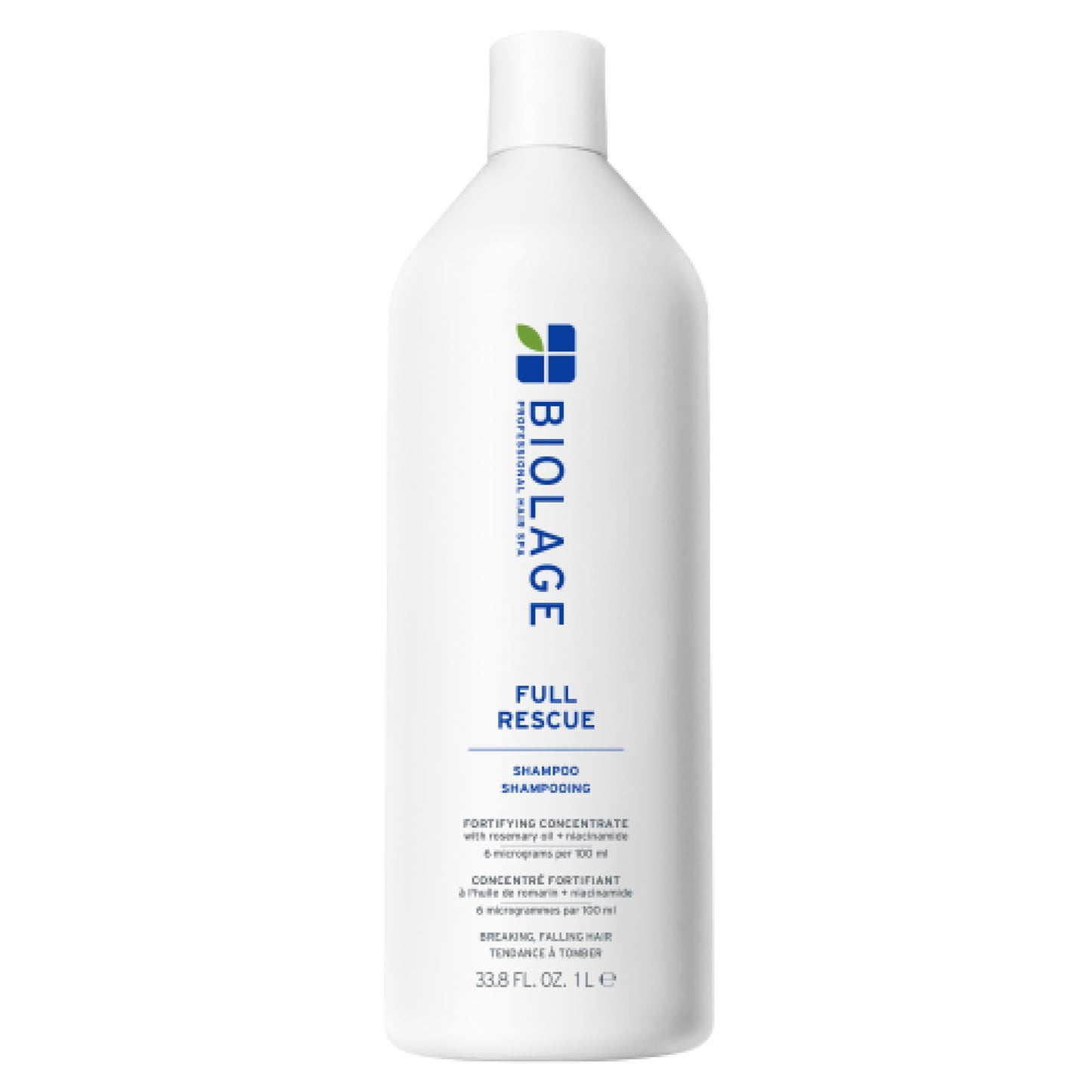 BIOLAGE Full Rescue Shampoo for Thin Hair - Fortifies, Instantly Fuller-Looking, Rosemary Oil & Niacinamide, Vegan & Cruelty-Fre