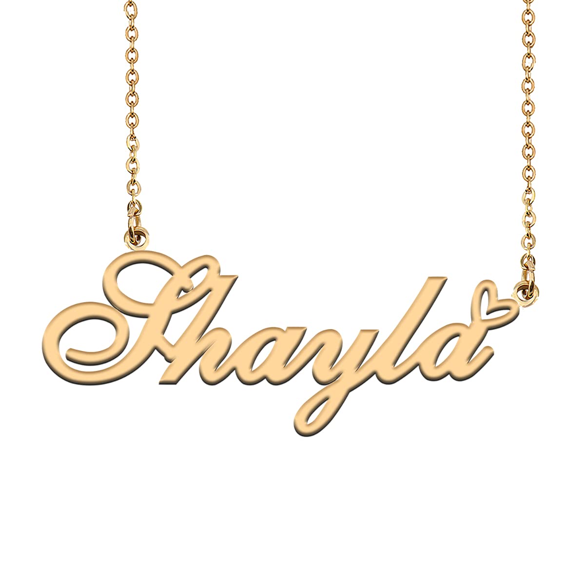 HUAN XUN Custom Gold Plated Shayla Necklace Personalized Name Necklace for Women Choker Jewelry Gift
