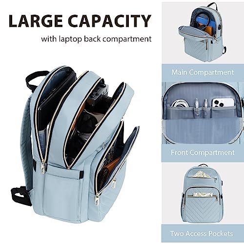 VANKEAN 15.6 Inch Laptop Backpack for Women Work Laptop Bag Fashion with USB Port, Waterproof Backpacks Stylish Travel Bag...