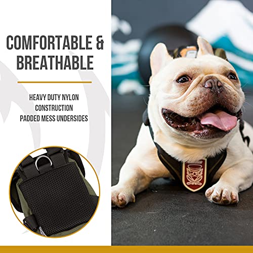 OneTigris Dog Pack, Backpack Durable Small Medium Dog Pack with Litter Bag Exit for Camping Hiking Daily Walking (Ranger G...