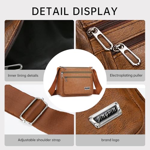 Portable Crossbody Sling Bag for Men Women, Classic Shoulder Backpack Chest Daypack Satchel for Hiking Travel