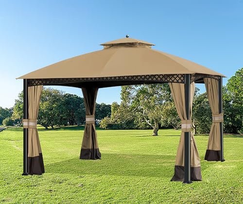 SCOCANOPY Replacement Canopy Cover for Windsor Gazebo L-GZ717PST-C, 810213583,South Hampton Gazebo L-GZ659PST A111011500 (...