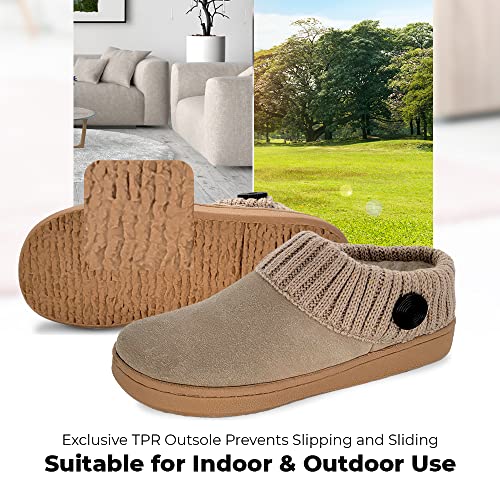 Clarks Women's Knit Scuff Slippers