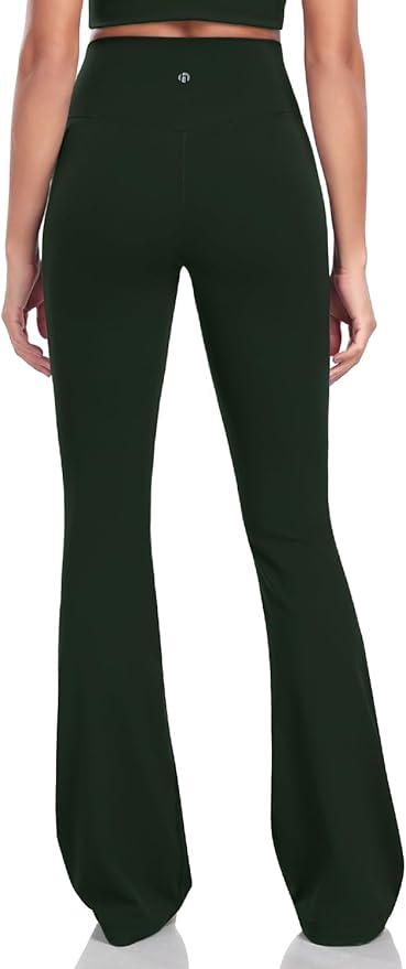 HeyNuts Harmony Flare Leggings 29"/30.5"/32.5"/34.5", High Waisted Tummy Control Wide Leg Bootcut Yoga Pants Lounge Soft