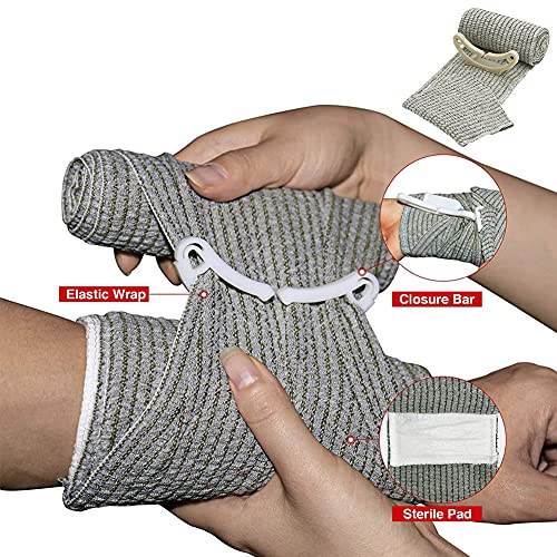 VVIITOP IFAK Kit Trauma Kit Military Medical First Aid Kits Bleeding Contral Emergency Survival Bug Out Bag for Camping Ge...