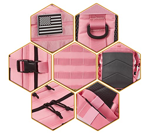 QT&QY 45L Tactical backpack & Tactical Toiletry Bag