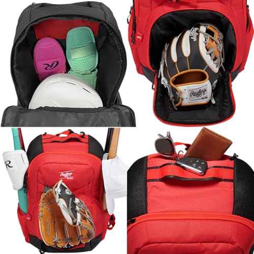 Rawlings Rawlings | the Journey Player's Backpack Equipment Bag | Baseball/Softball | Multiple Colors