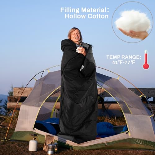 Elevon Sleeping Bag for Adults Teens Kids Cold Warm Weather, Portable Waterproof & Lightweight, Compact with Compression S...