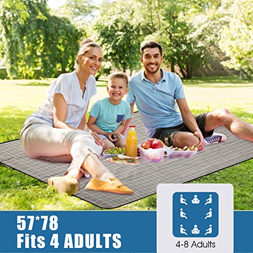 Picnic Outdoor Blankets Waterproof Extra Large - Beach Mat Sand Free Foldable with Carry Strap | Portable Camping Blanket...