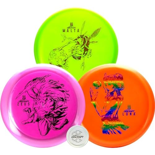 Paul McBeth Big Z Three-Pack Disc Golf Set - Zeus, Malta, Luna - Unique Colors/Foils Combinations