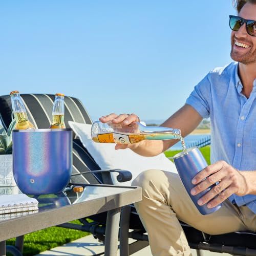 Snowfox Plus, Premium Vacuum Insulated Stainless Steel Ice Bucket with Lid/Scoop,Home Bar Accessories,Elegant Bartending I...