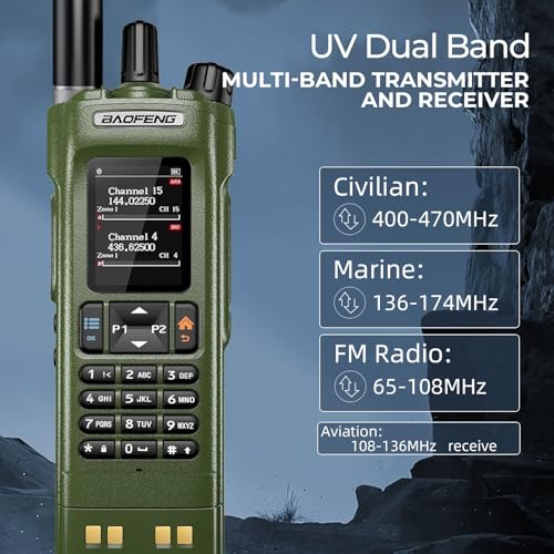 BAOFENG DM32 DM-32UV DMR Radio | Walkie Talkies Long Range | Digital Two-Way Radio | 10W High Power Ham Radio with GPS Pos...