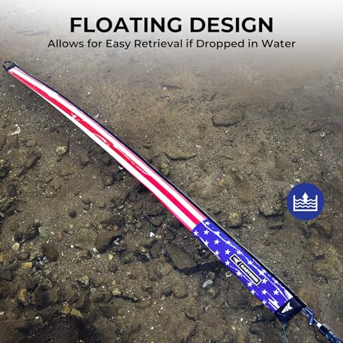 KastKing MeshGuard Rod Socks, Fishing Rod Sleeve, Neoprene Fishing Pole Sleeve, Fishing Rod Covers, Built-in Hanging Loop...