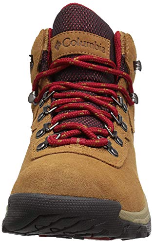 Columbia Women's Newton Ridge Plus Waterproof Amped, Elk/Mountain Red, 9