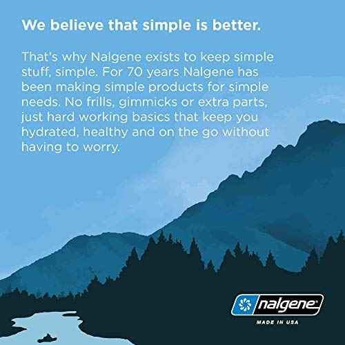 Nalgene On the Fly BPA-Free Water Bottle, Juniper with Juniper/Orange, 24 Oz
