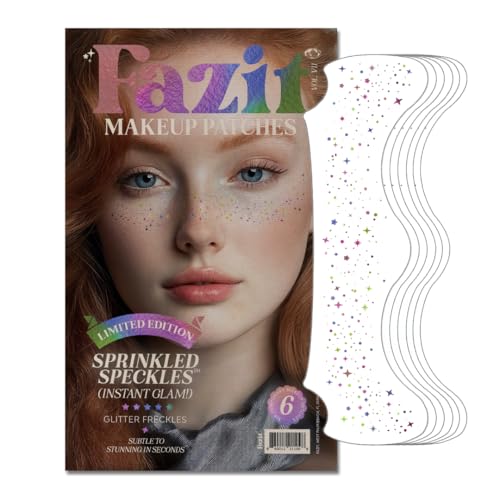 Fazit Makeup Patches - Sprinkled Speckles - Glow Up Make-Up Patches - Cute Glitter Makeup Accessories for Women - Cosmetic...