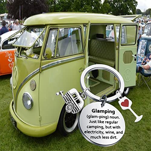 Lywjyb Birdgot Camper RV Gift Camper Keychain Glamping Lifestyle Gift Camp Lover Camping Gift