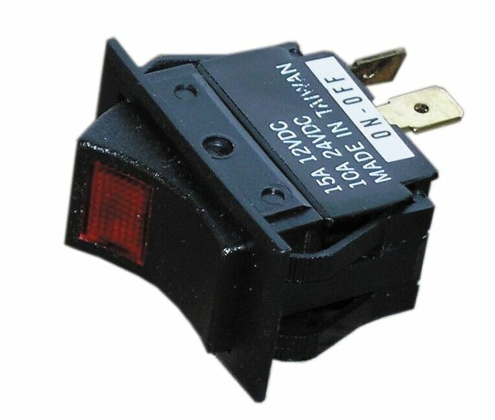 Whitecap S8048C Black Rocker Switch [Mom. On/Off/On